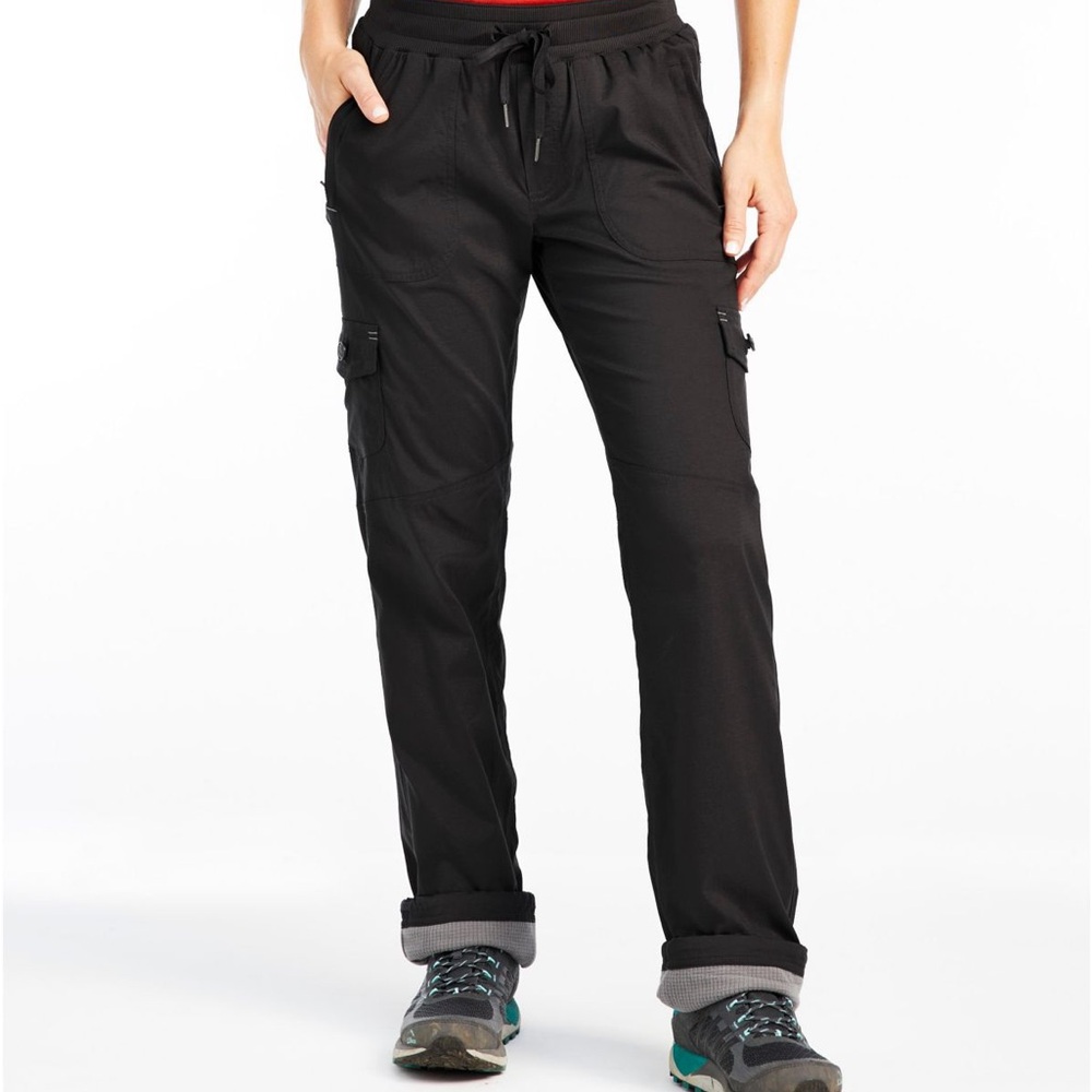 L.L.Bean❄️Women's Vista Camp Pants, Straight-Leg Fleece-Lined, Navy